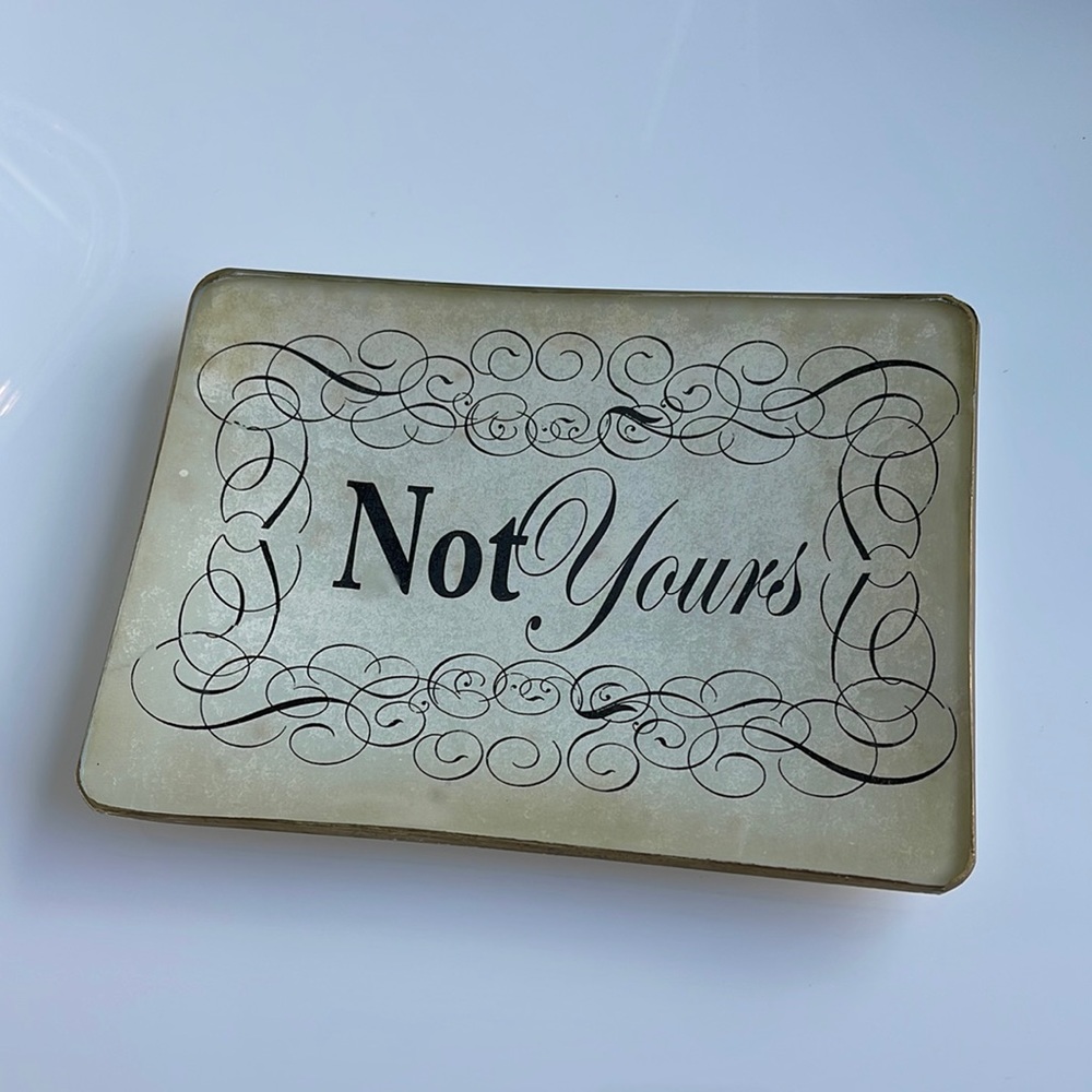 Glass Word Trays